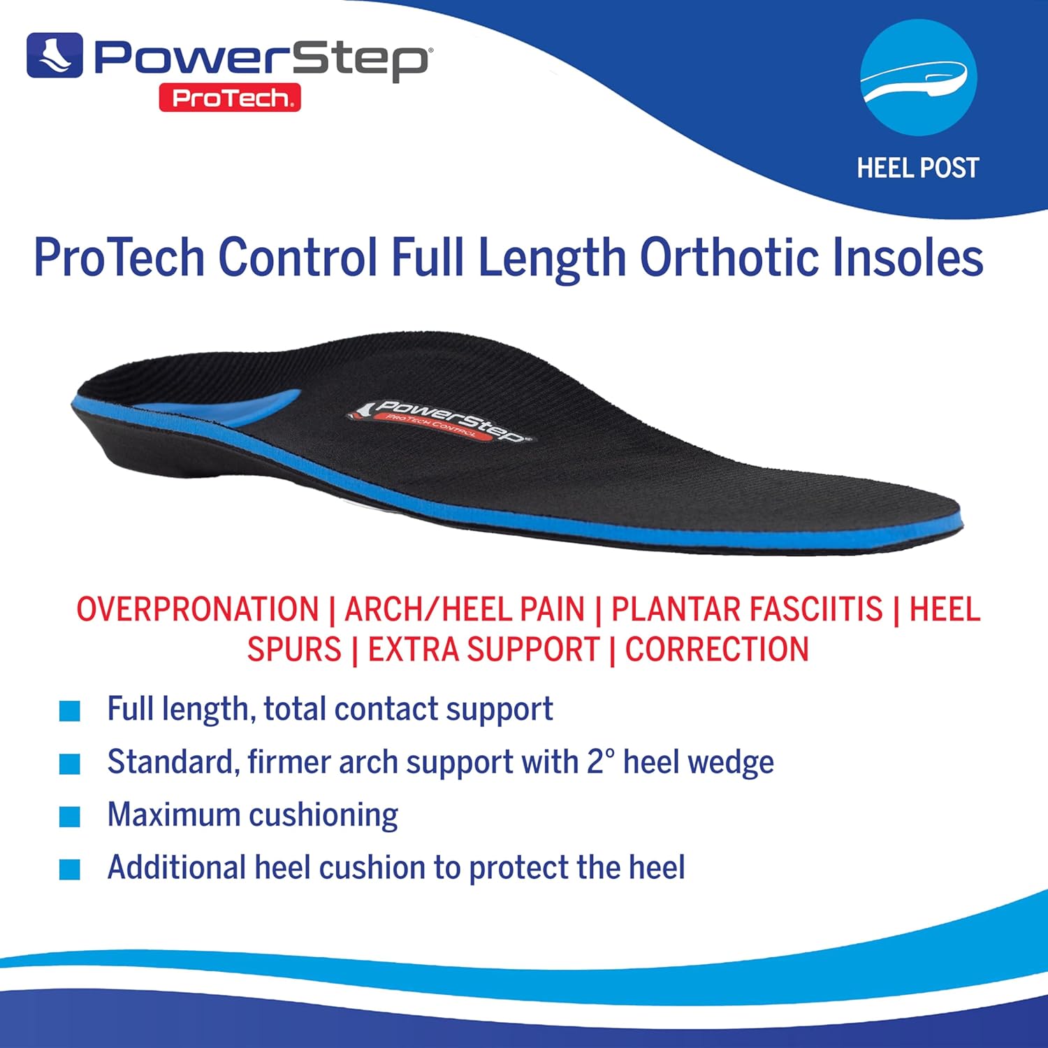 Powerstep 1015-01AS ProTech Control - Size AS - M3 W5 (1 Pair ...